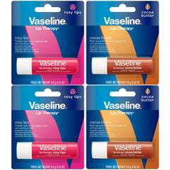 Bálsamo labial Vaseline Rosados en barra para labios suaves y con color ligero.