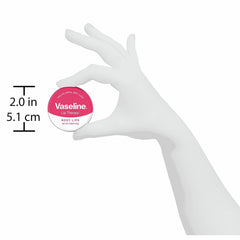 Vaseline Bálsamo Labios Rosados, textura suave para hidratación rápida.