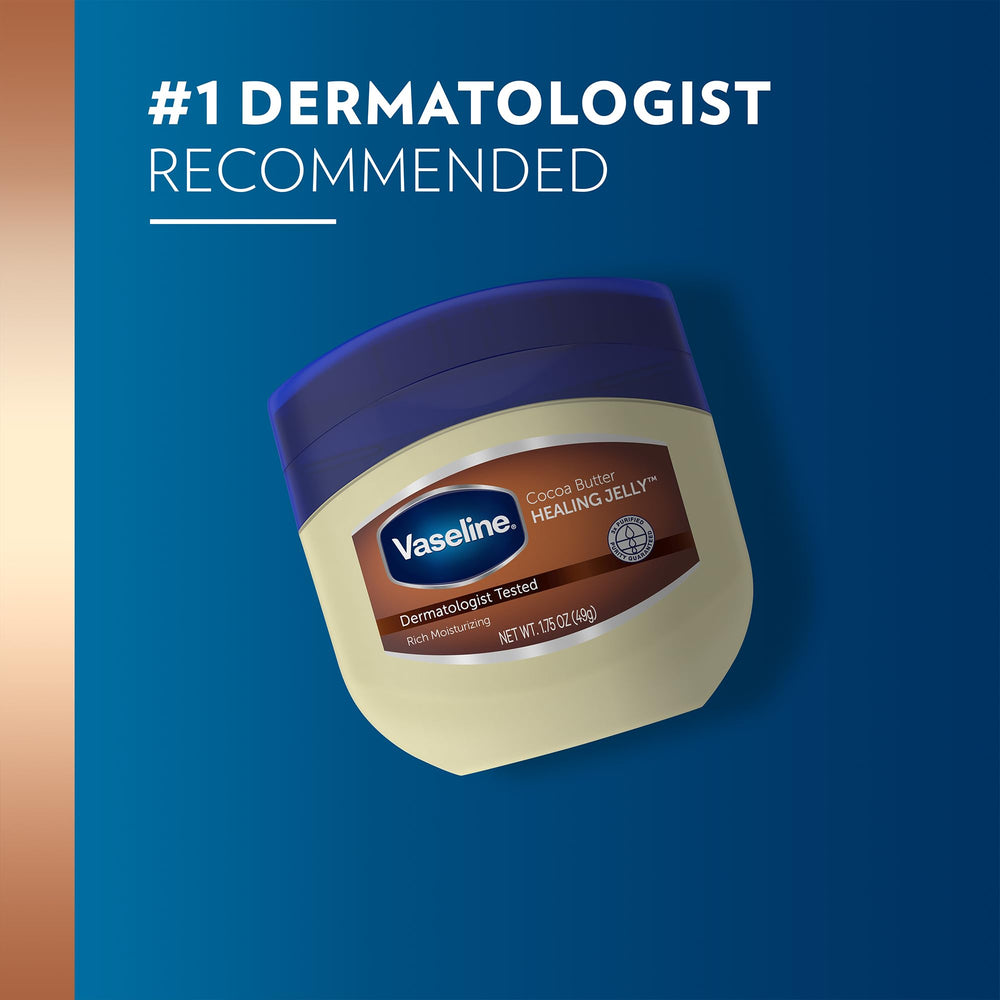 Realce natural de la piel con Vaseline Cocoa Butter Healing Jelly.