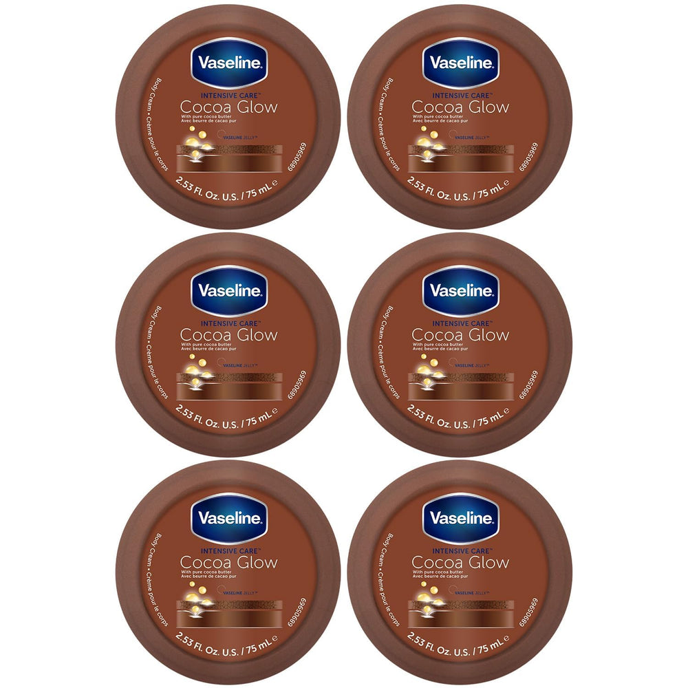 Vaseline Cocoa Glow crema corporal 6-pack, hidratación para piel seca