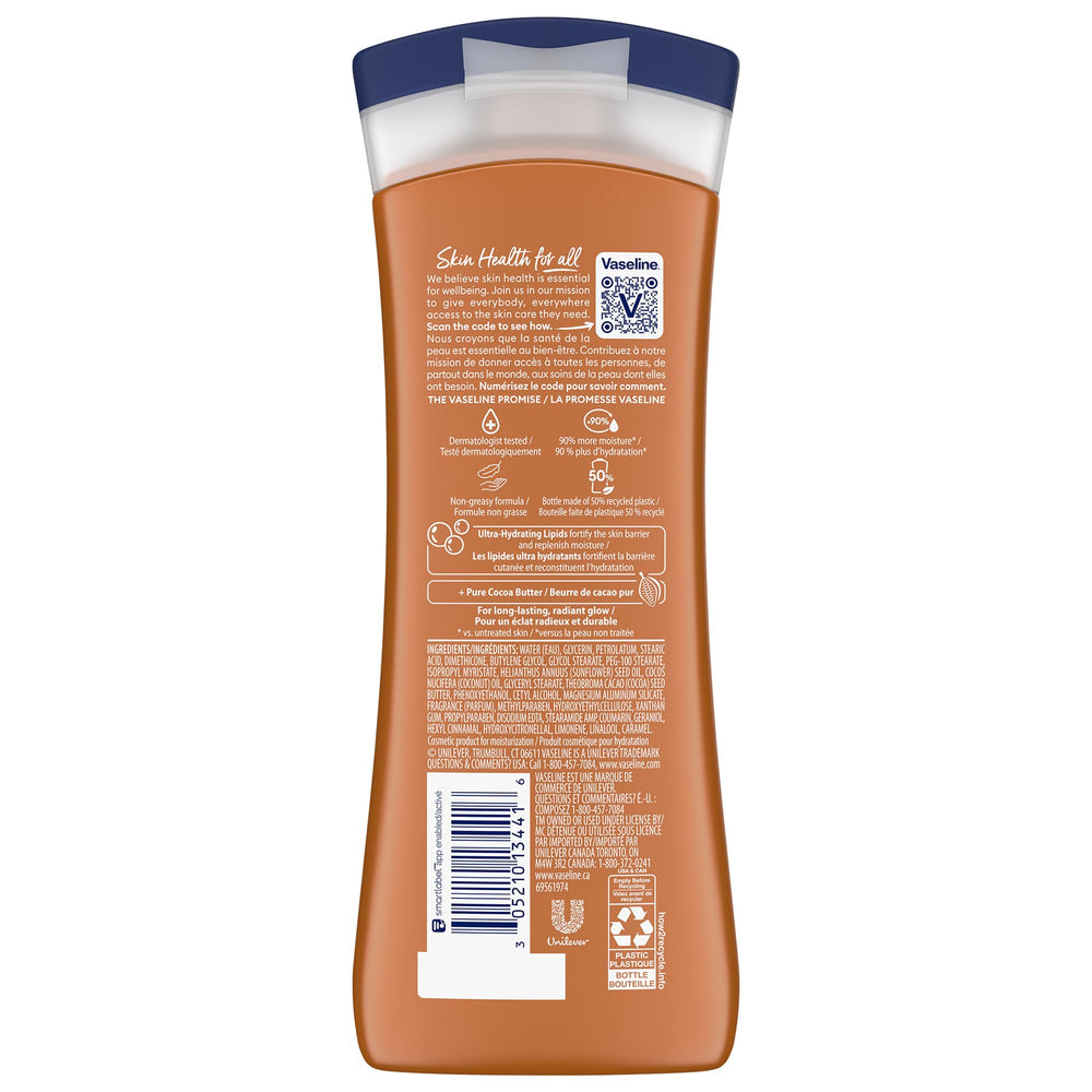 Vaseline Cocoa Radiant crema manos, nutrición diaria para manos secas