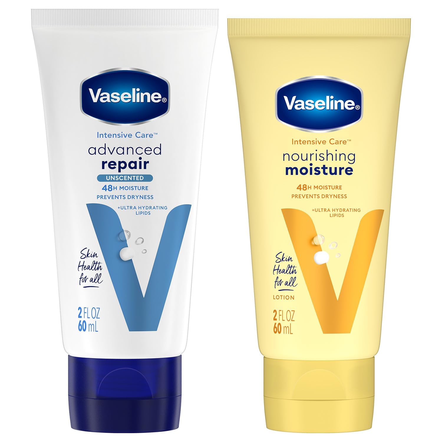 Vaseline Advanced Repair sin fragancia para piel seca, cuidado intenso.