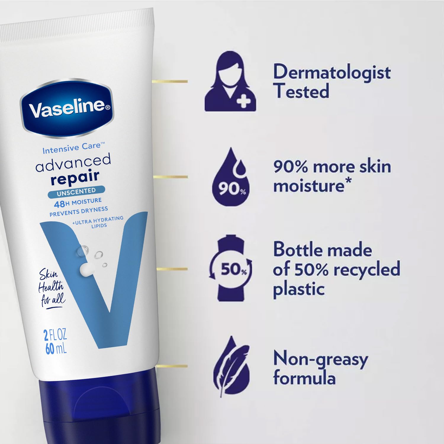 Vaseline cuidado diario de la piel para manos y cuerpo.
