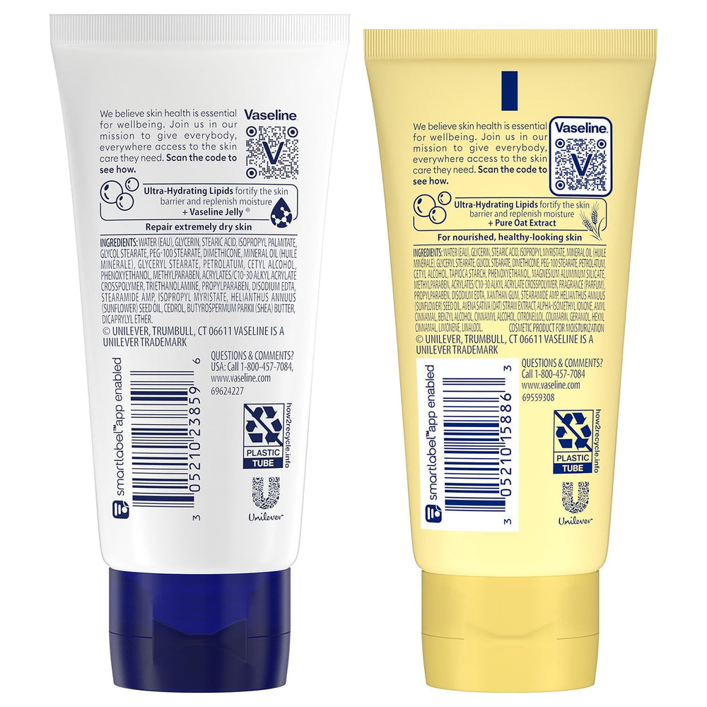 Vaseline hidratación nutritiva para manos y cuerpo, humedad duradera.