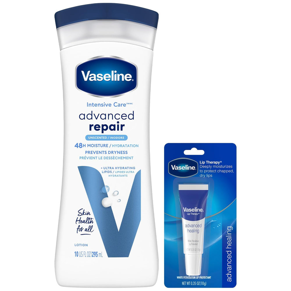 Vaseline Loción Cuidado Intensivo en botella para hidratación duradera.