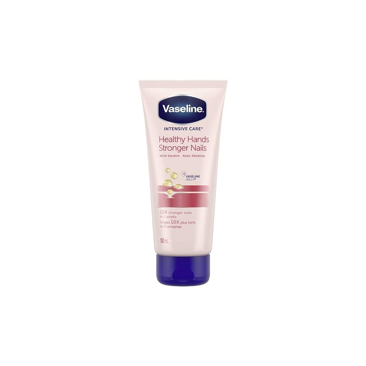 Vaseline Intensive Care para manos y uñas, aplicación suave y eficaz.