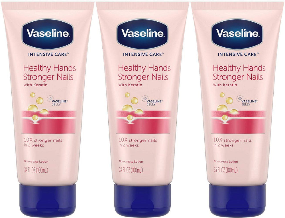 Vaseline para manos: enfoque en manos suaves y uñas fortalecidas.