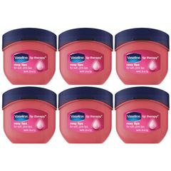 Vaseline Rosy Lips, bálsamo labial en mini tarro, para hidratación rápida.