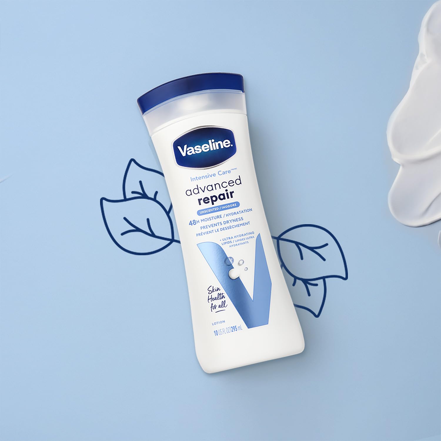 Vaseline Intensive Care Lotion para piel extremadamente seca y sensible.
