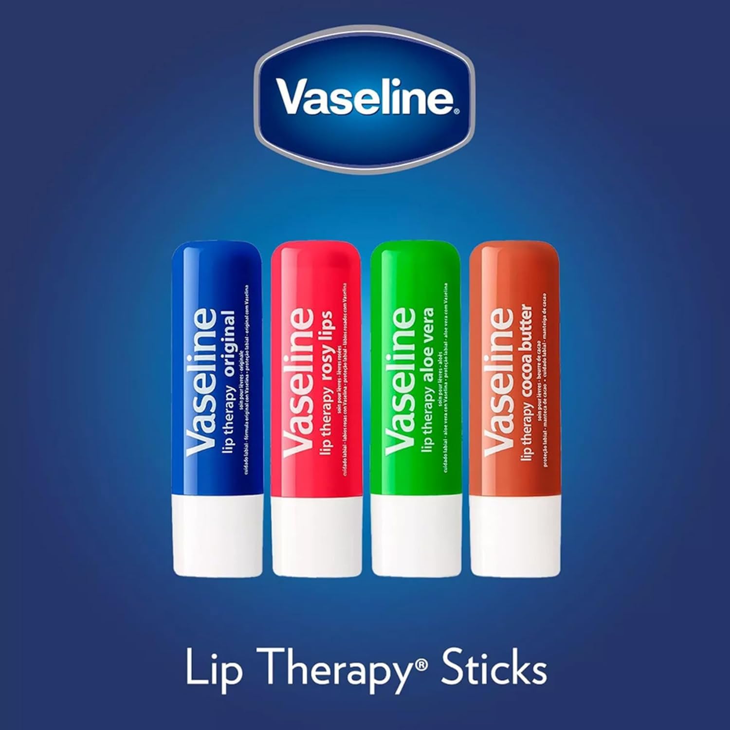 Vaseline Lip Therapy Cocoa Butter, uso diario: compacto para bolsillos y bolso.