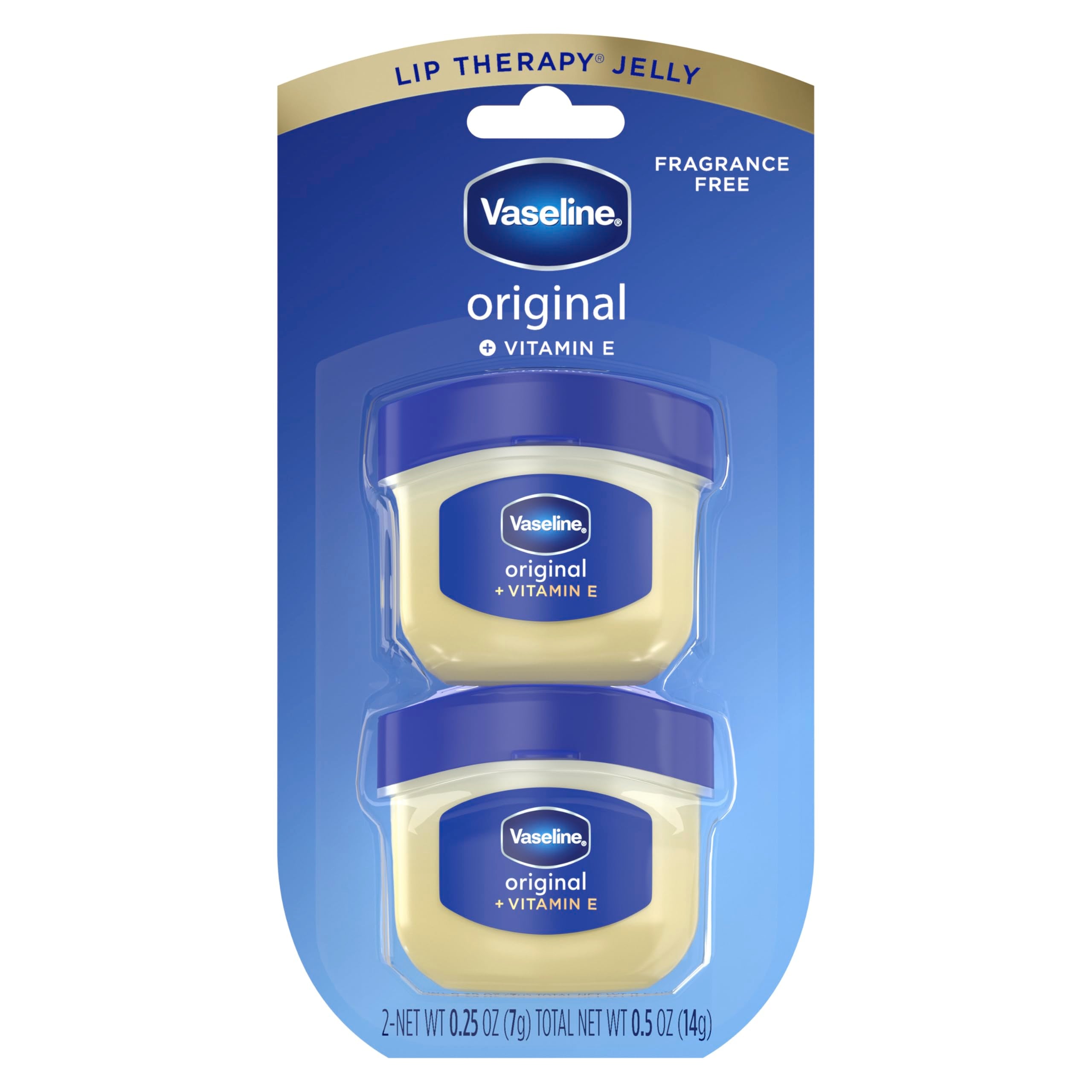 Vaseline Lip Therapy Original Mini: envase portátil para hidratación de labios.