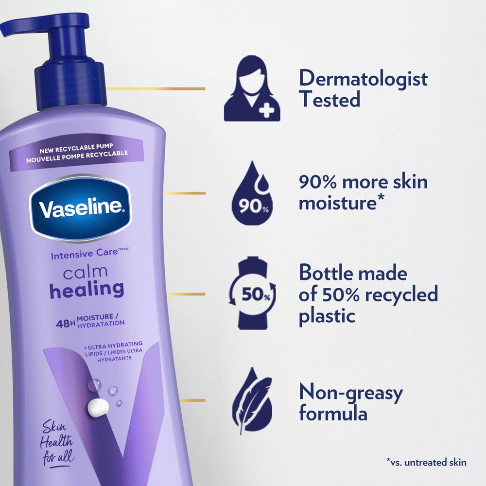 Vaseline Lipidos Ultra-Hidratantes: textura rica que repara la humedad de la piel.
