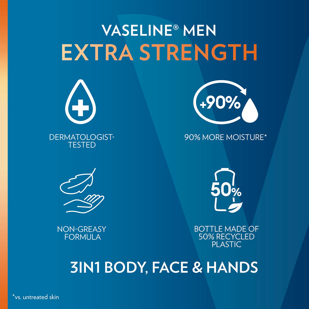 Vaseline Loción Hombre Fragancia Suave para uso diario.