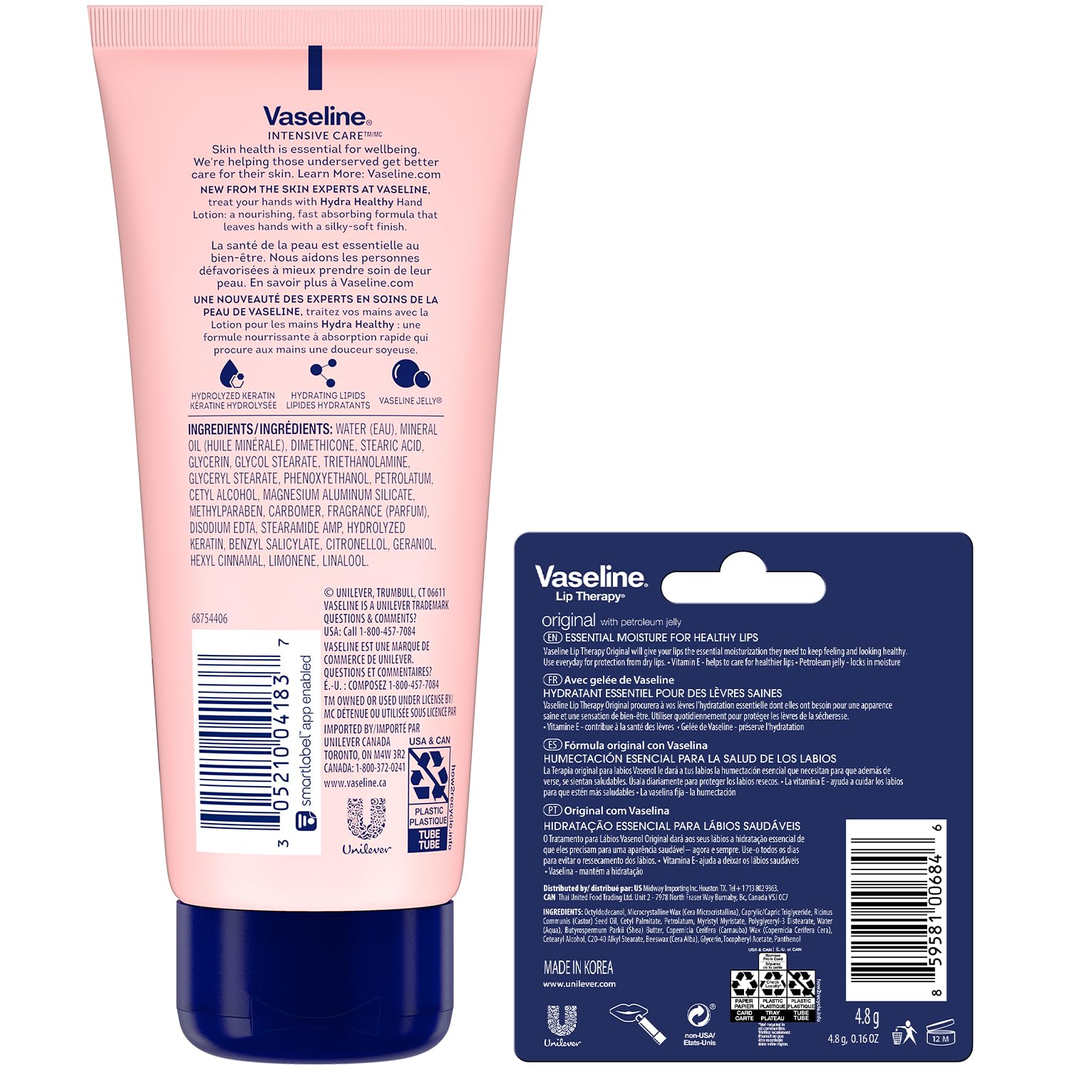 Vaseline Loción Manos Nutrición Cutículas: manos suaves y nutridas.