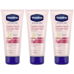 Loción Vaseline para manos con keratina hidrata y cuida las uñas con uso diario.