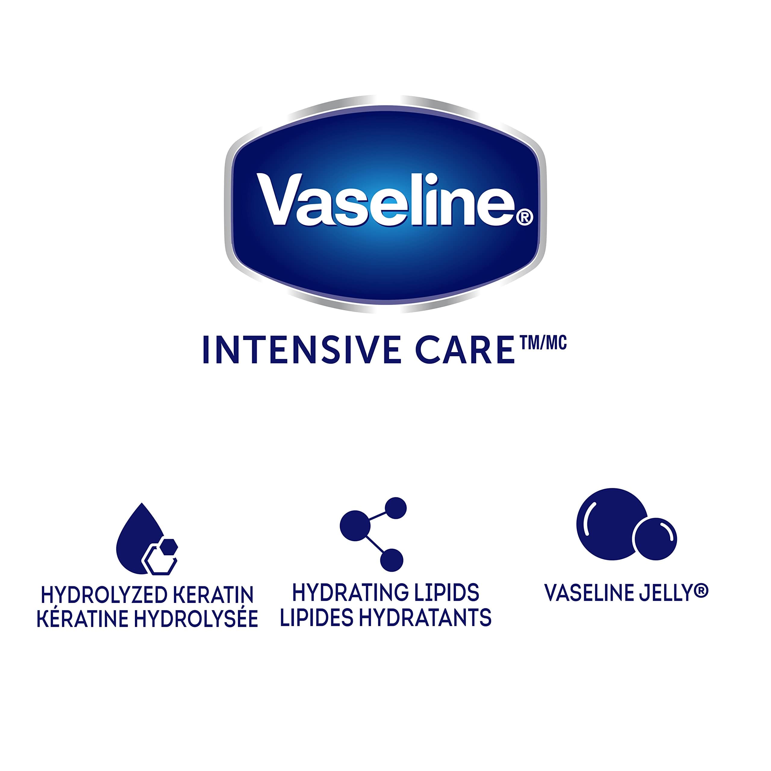 Textura ligera de Vaseline que se absorbe rápido.