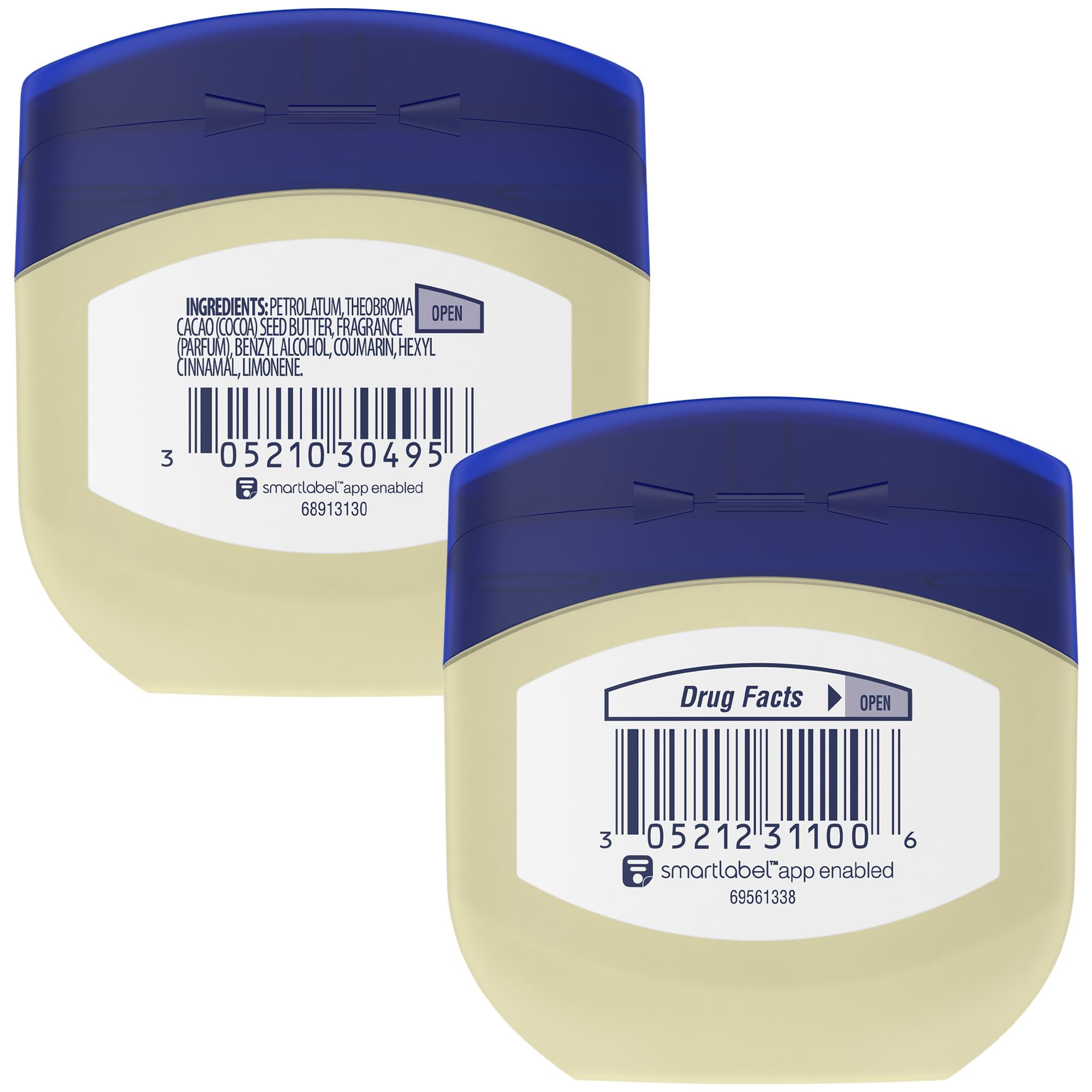 Vaseline con manteca de cacao en formato viaje para piel suave