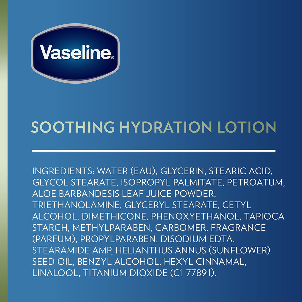 Vaseline Hidratación Calmante: protección de humedad de 48 horas.