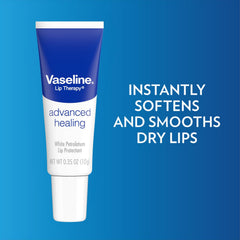 Paquete de doce bálsamos Vaseline para cuidado de labios en casa.