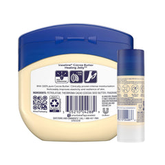 Vaseline: textura manteca cacao hidratante para uso diario.