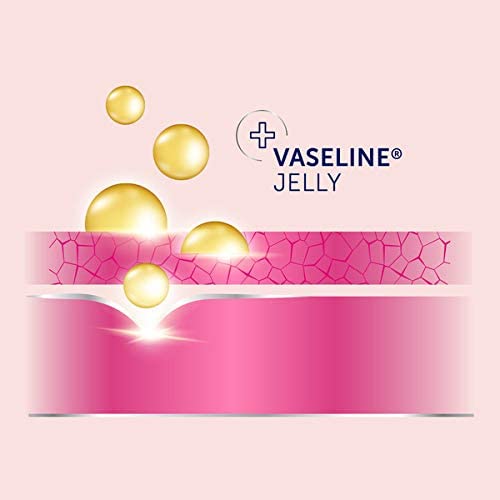 Vaseline textura nutritiva, aroma neutro para uso diario.