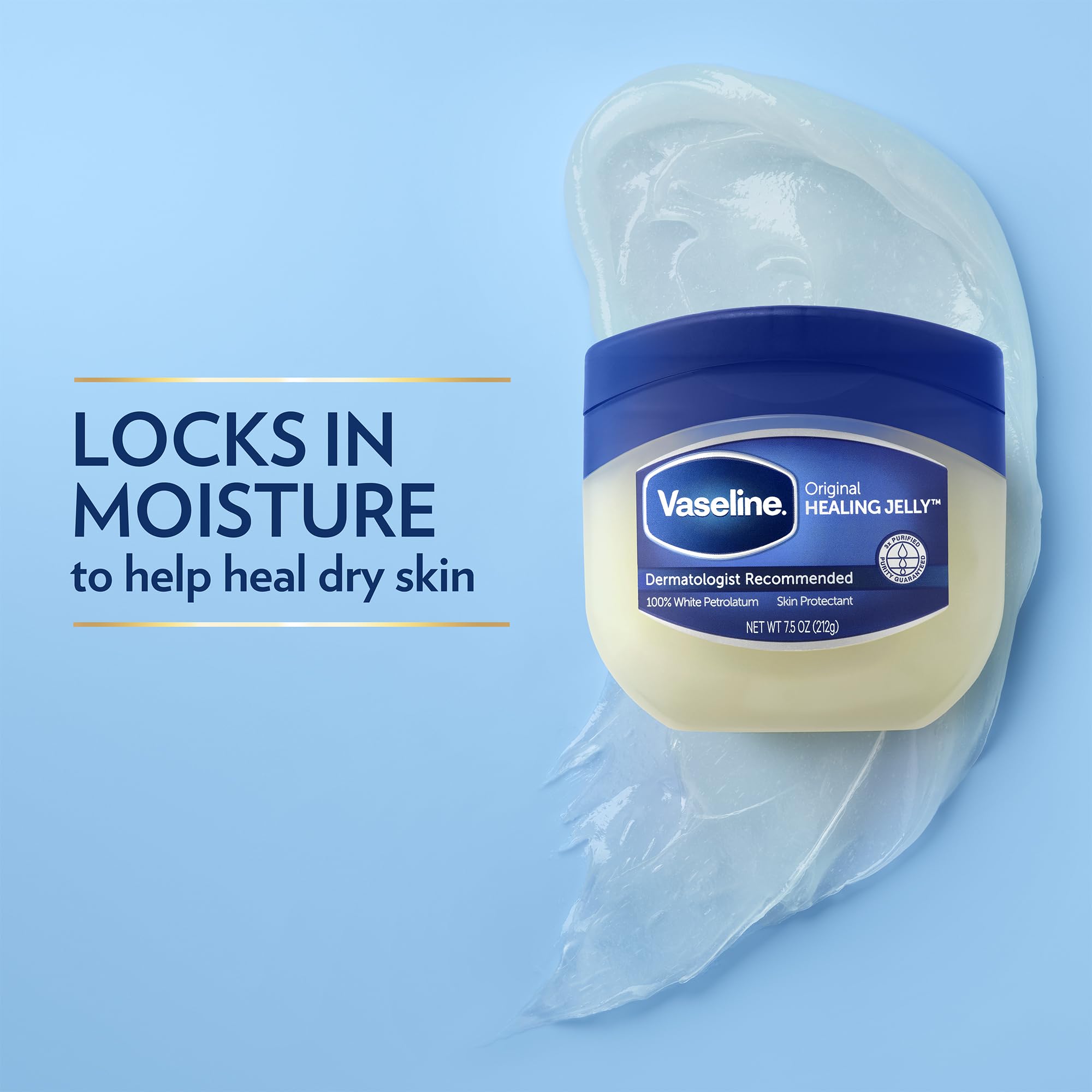 Vaseline Original para bebé, cuidado suave para rozaduras.