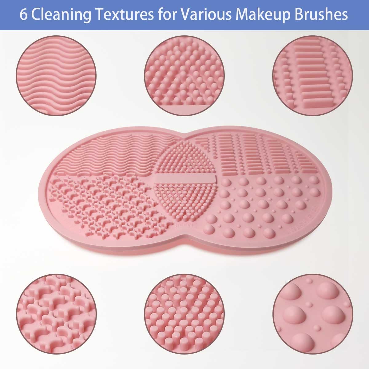 Vasterqua mat silicona suave protege las cerdas durante la limpieza.