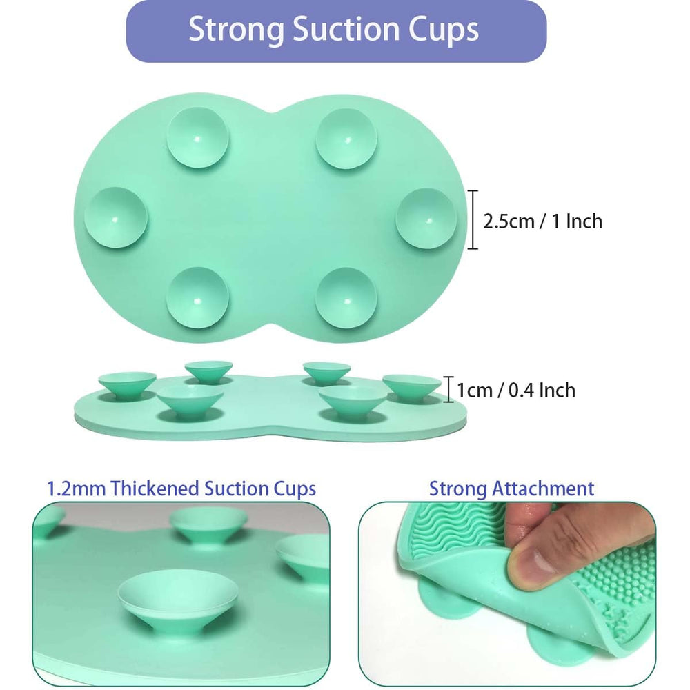 Vasterqua mat con seis texturas para cubrir brochas pequeñas y grandes.