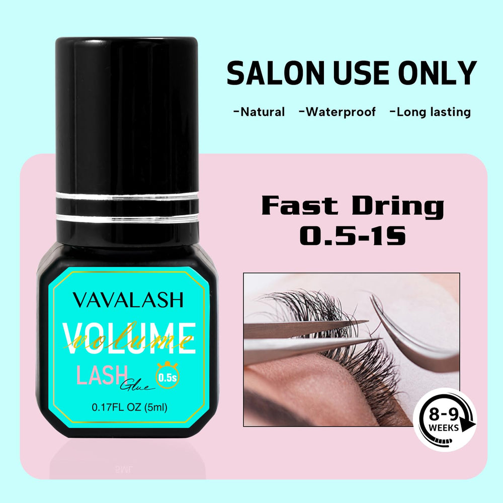 Envase de 5 ml de VAVALASH, práctico para salones.