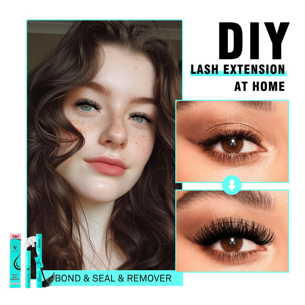VAVALASH presentación de marca para kit de pestañas casero.