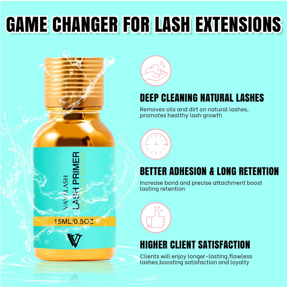 VAVALASH elimina proteínas y aceites para una base limpia.