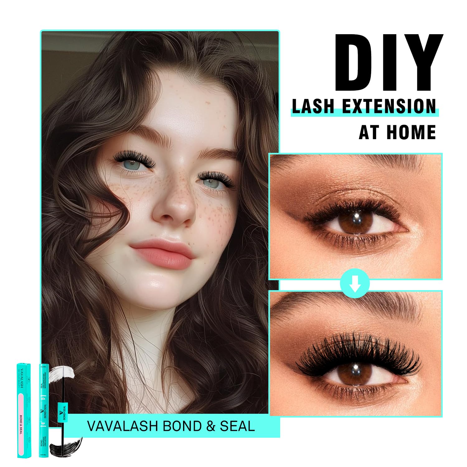 Kit de VAVALASH 5 ml + 5 ml para extensiones DIY