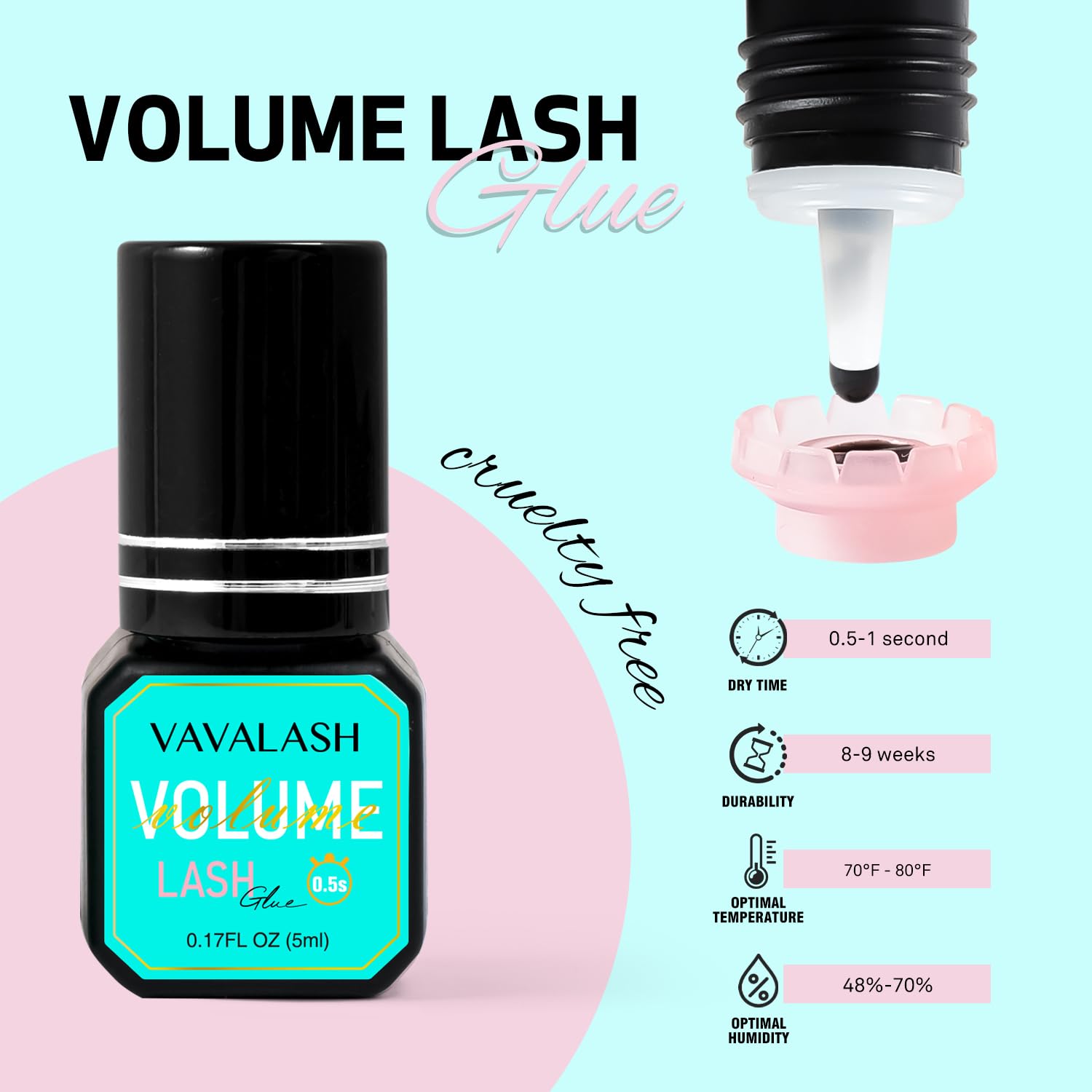 Soporte al cliente de VAVALASH para consultas sobre adhesivo.