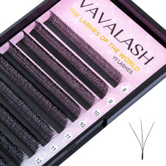 VAVALASH W-shaped 3D premade fans for fuller, softer lash volume.