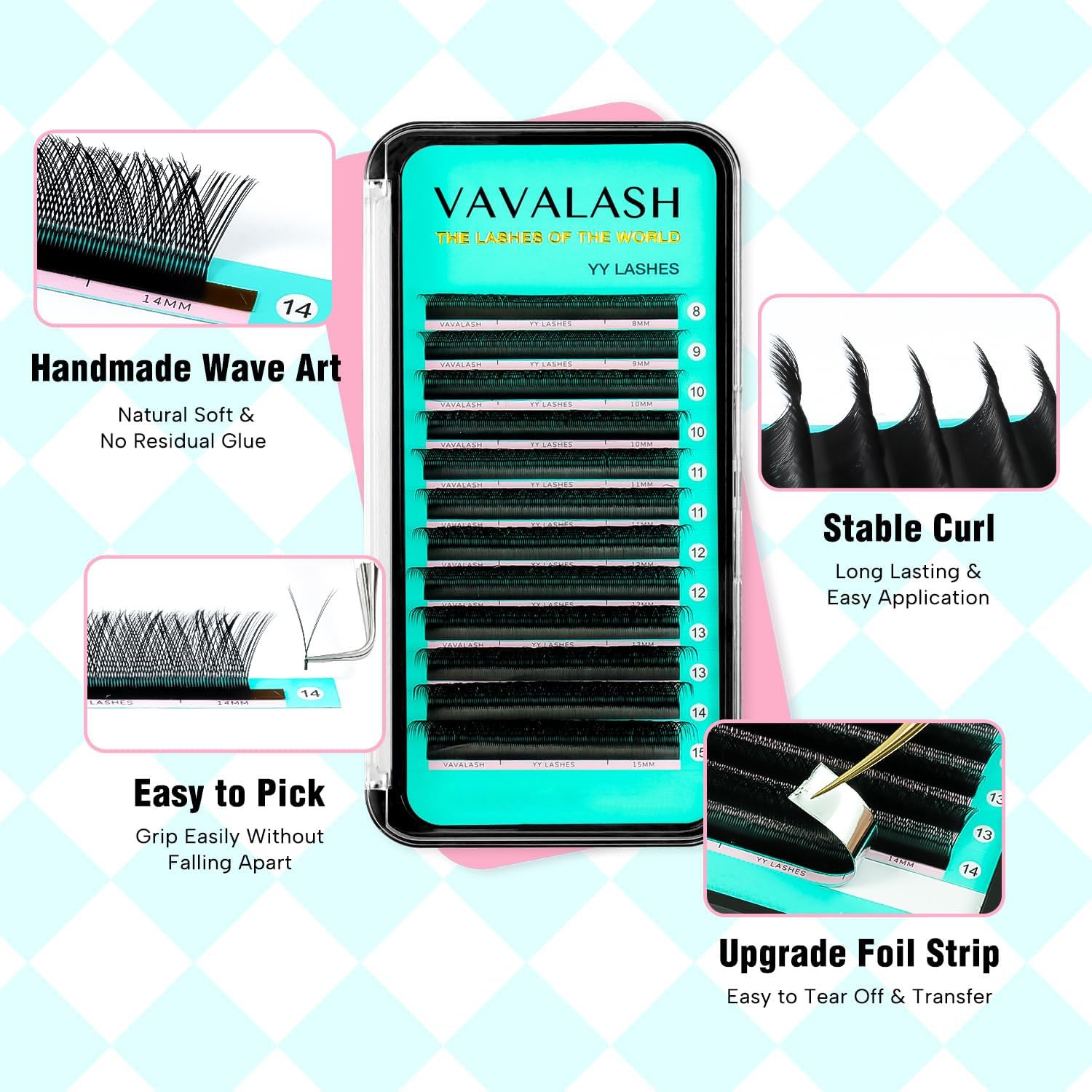 VAVALASH YY, dos puntas por abanico, aspecto más elegante.