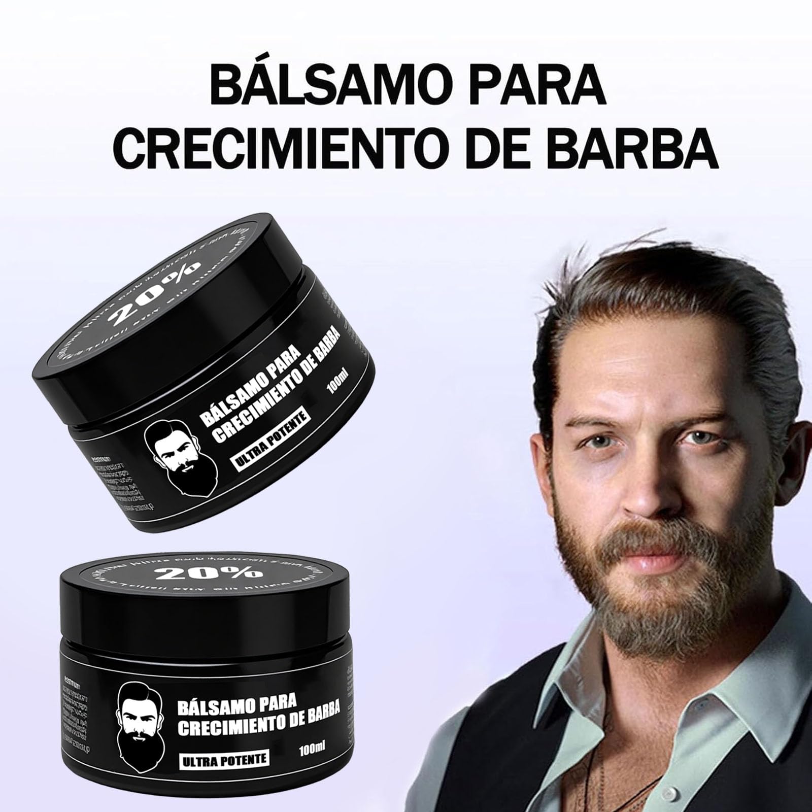 Vbolre Stimulateur-barbe : hydratation ciblée pour la peau du visage.