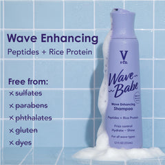 V&Co Champú frizz y definición de ondas con brillo natural