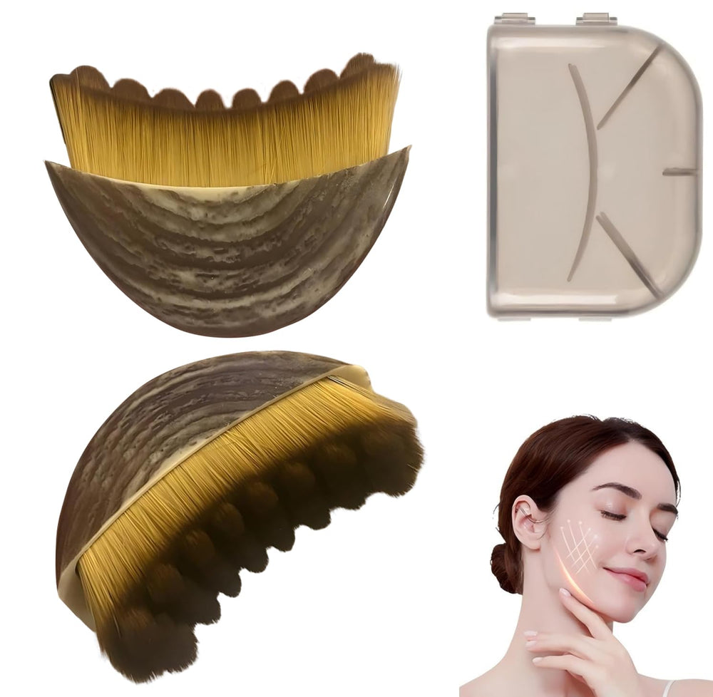 VDDO cepillo contorno linfático facial para drenaje suave y definición de rostro.