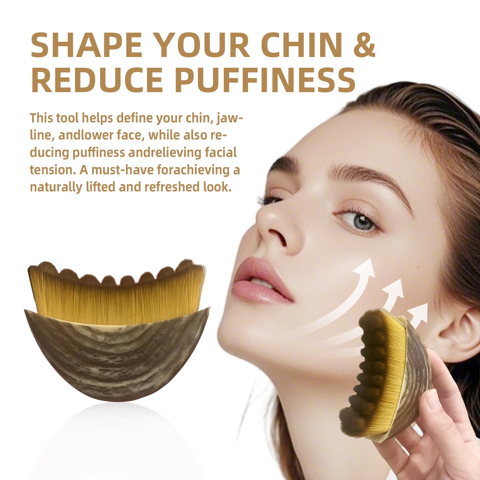 VDDO cerdas suaves y firmes permiten aplicación suave en piel facial.