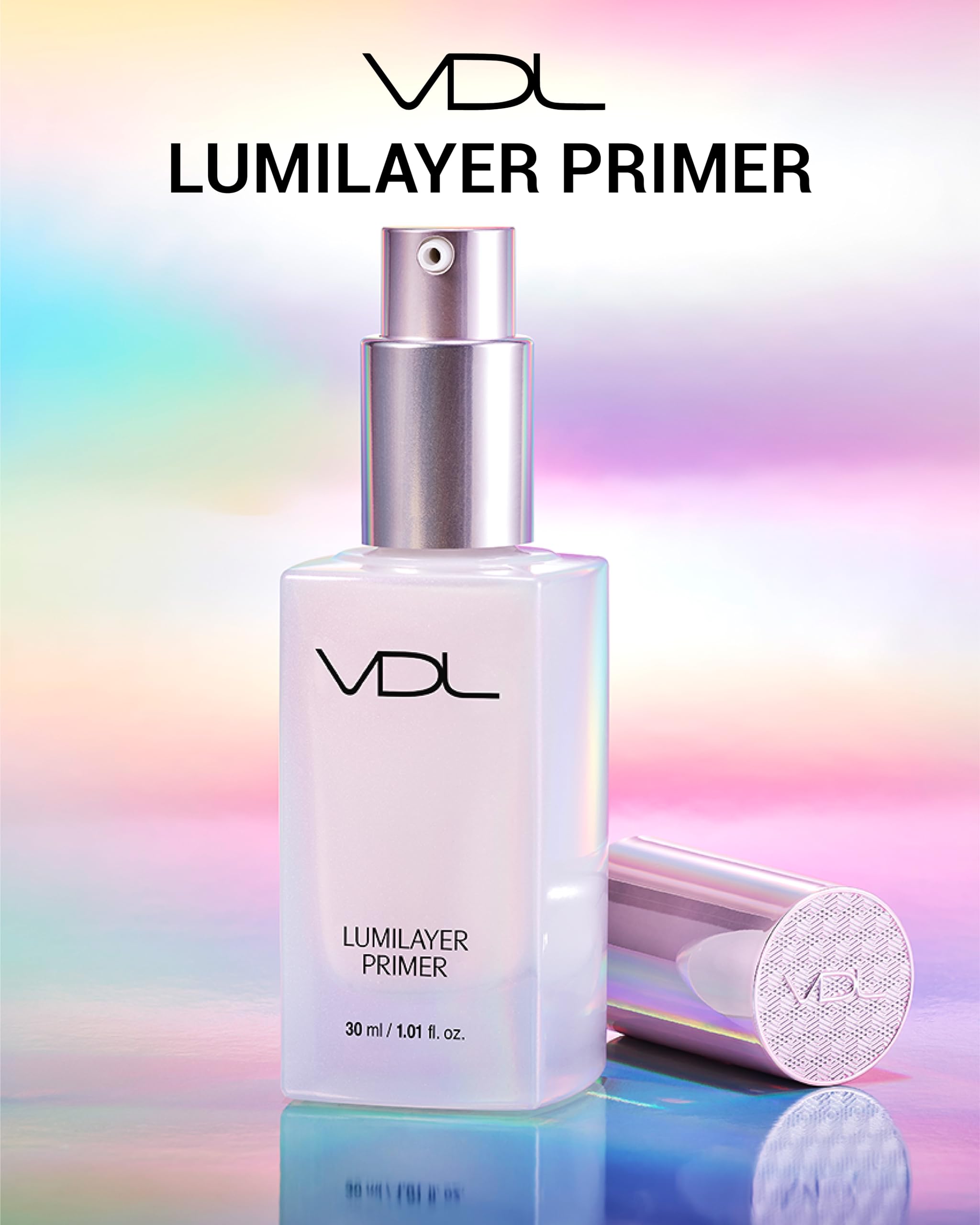 Aplicación del Lumilayer Primer en la piel para un acabado uniforme