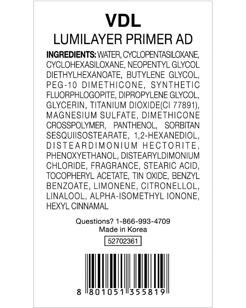 Envase compacto de VDL Lumilayer Primer para viaje