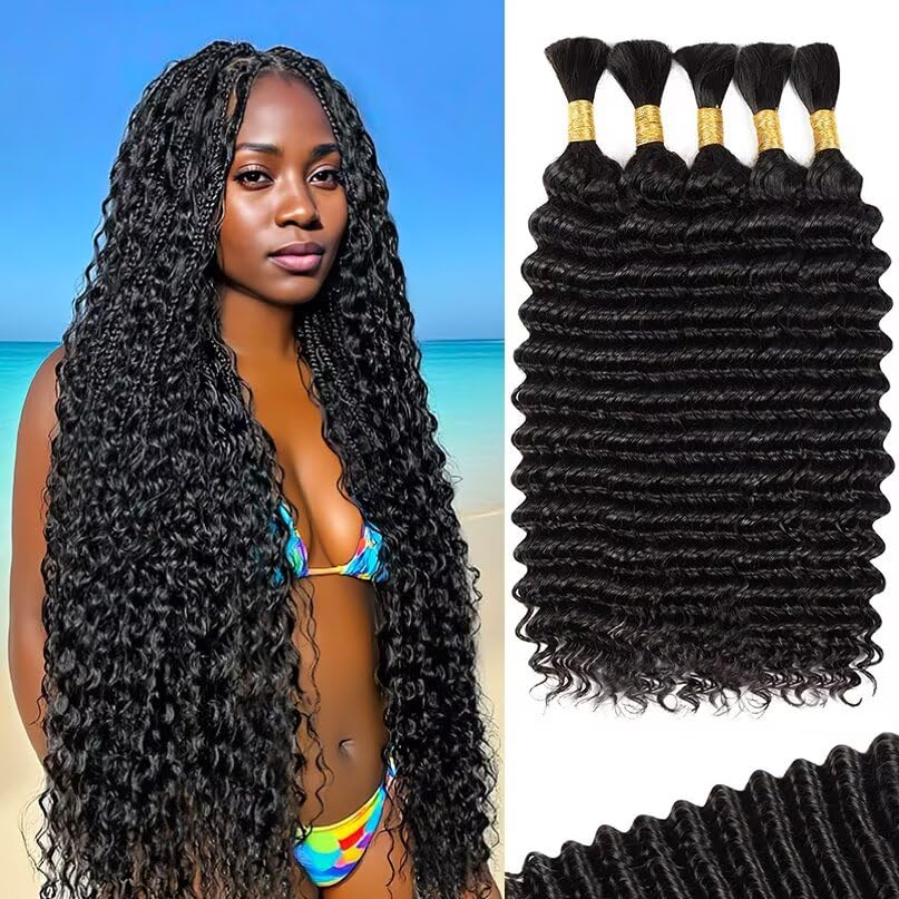 VDZ: cabello para trenzas boho 20p, rizo profundo, look natural y duradero