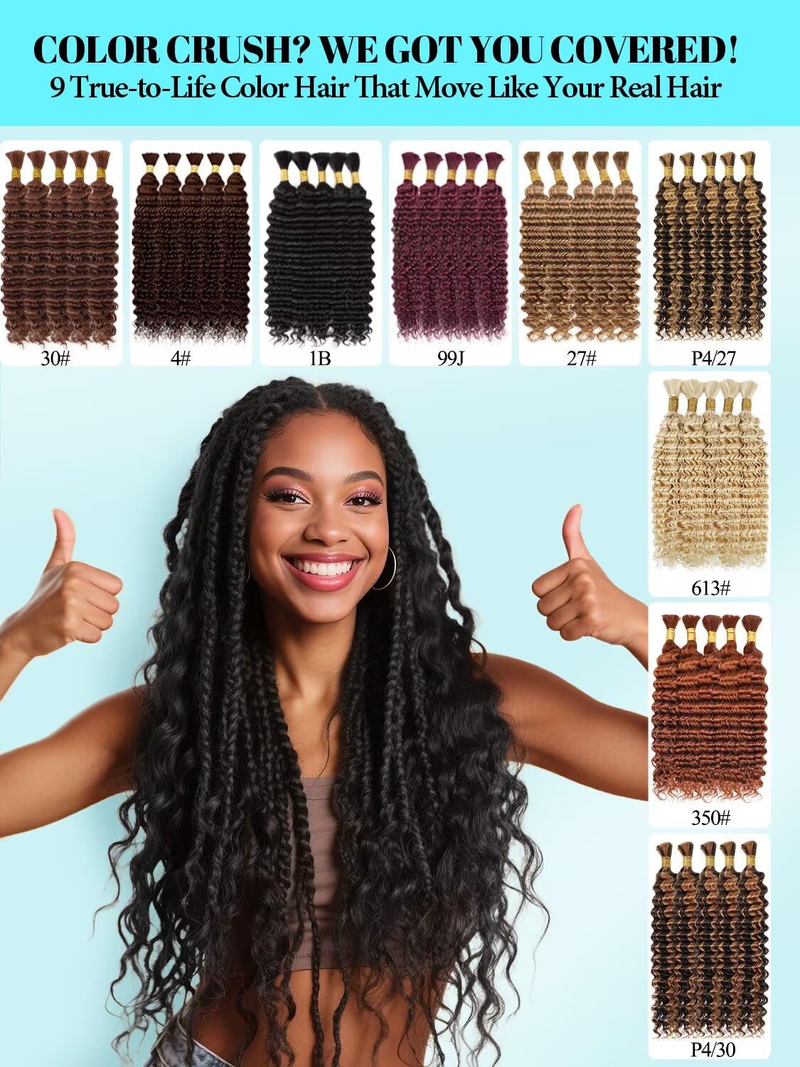 VDZ: 5 paquetes de cabello de 160 g para peinados bohemios