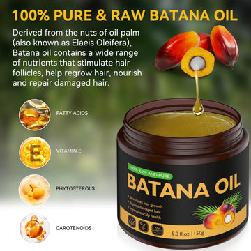 Veakoo Batana Oil scalp massage focus highlights nourishing scalp support.