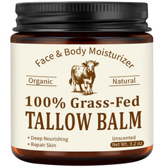 Envase Veakoo con grasa de vaca de pasto para hidratación diaria de la piel.