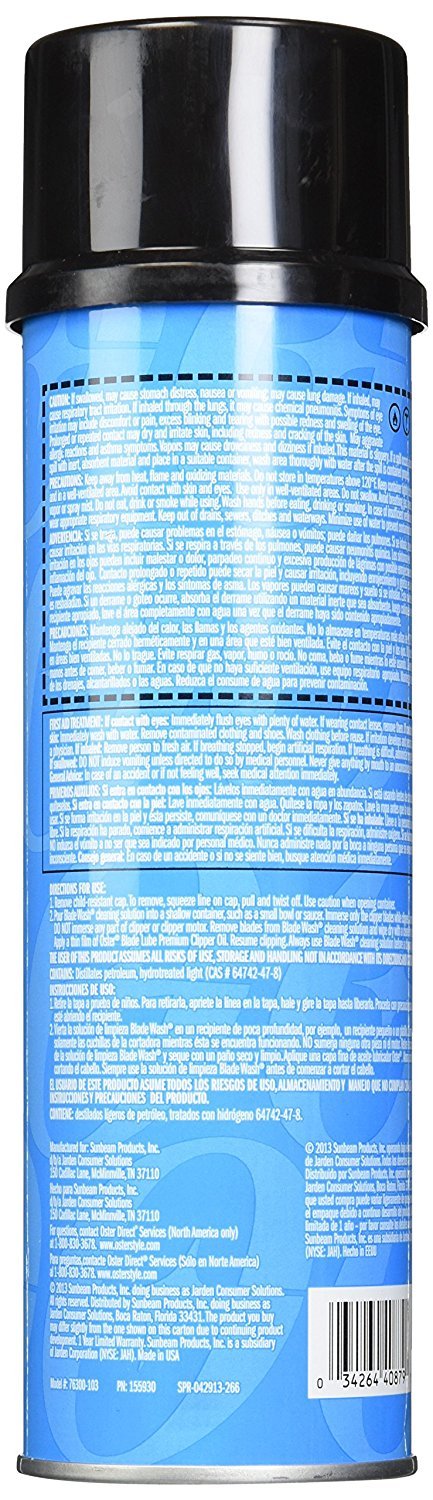 Veeiid Oster, pack de 3, solución líquida para remover residuos de cuchillas.