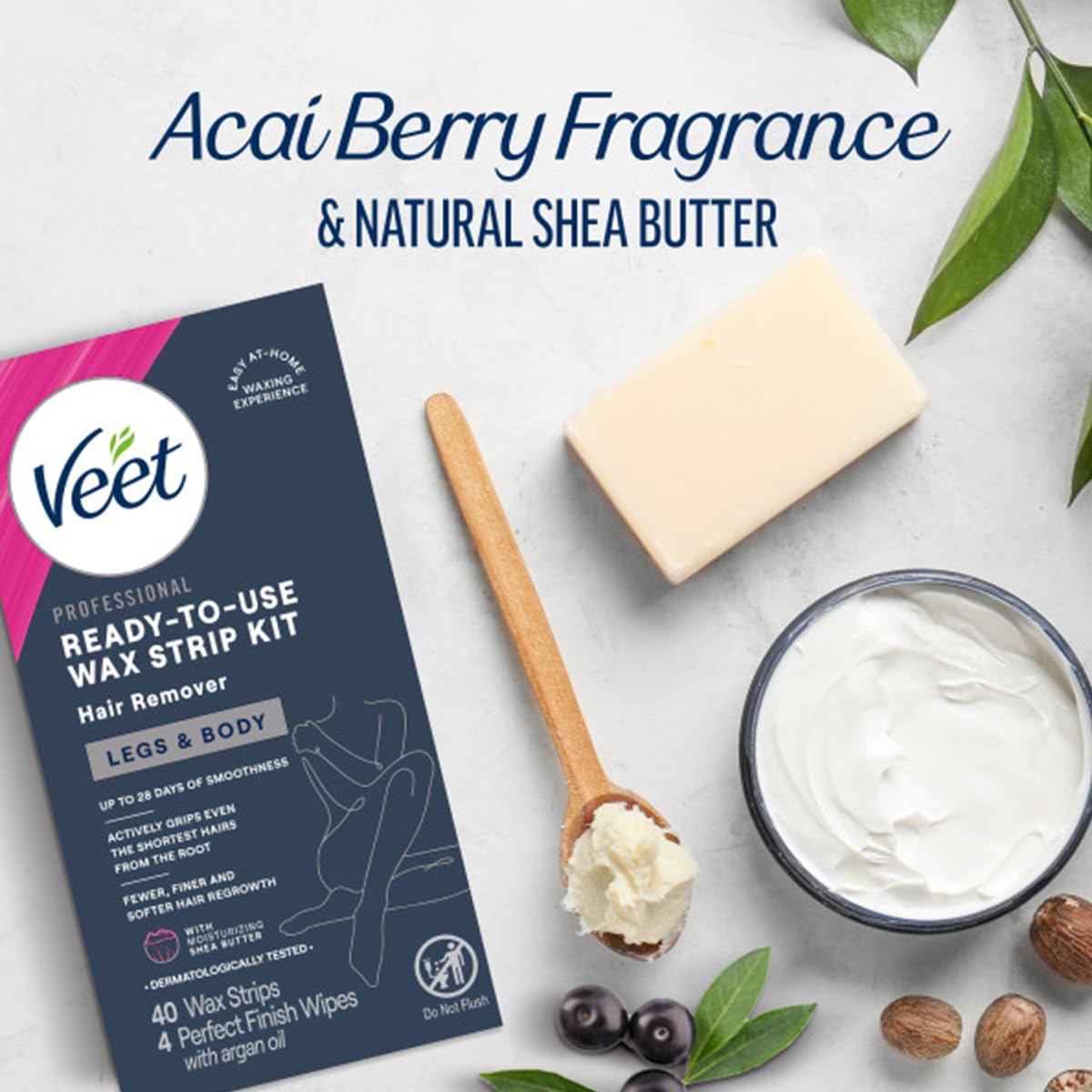 Veet toallitas de acabado para limpiar residuos de cera.