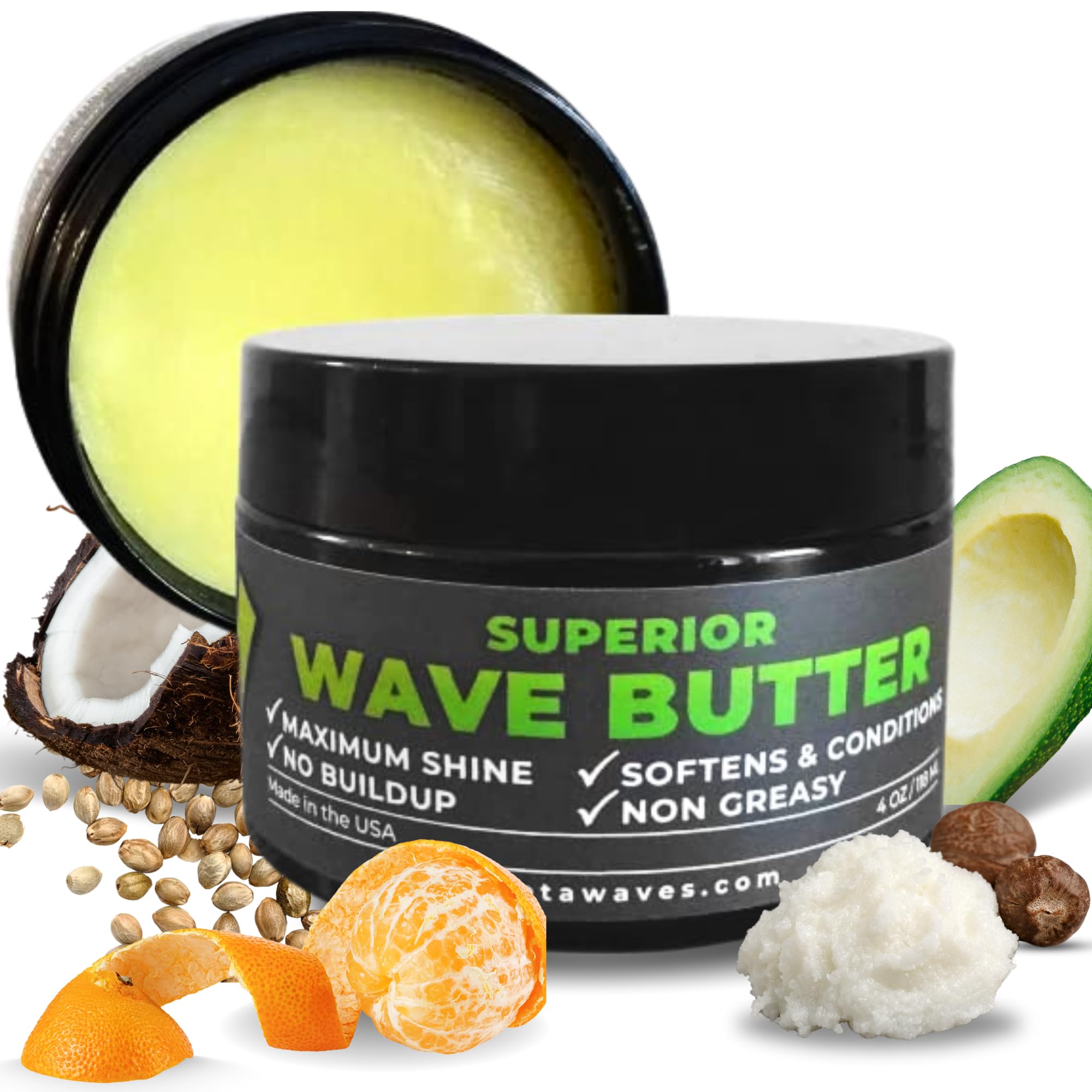 Veeta Superior Wave Grease bottle closeup for easy daily styling