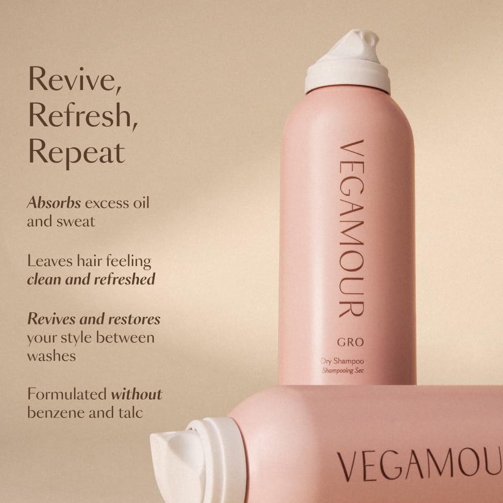 VEGAMOUR GRO champu seco uso diario suave para cabello