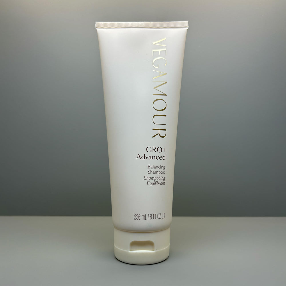 VEGAMOUR GRO+ Fórmula vegana y libre de crueldad para el cabello.